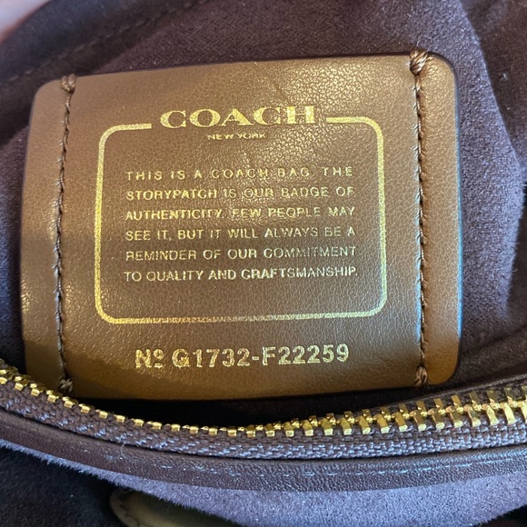 NWOT Coach Signature Platinum Patent Leather Small Margot Embossed Satchel - Picture 13 of 15